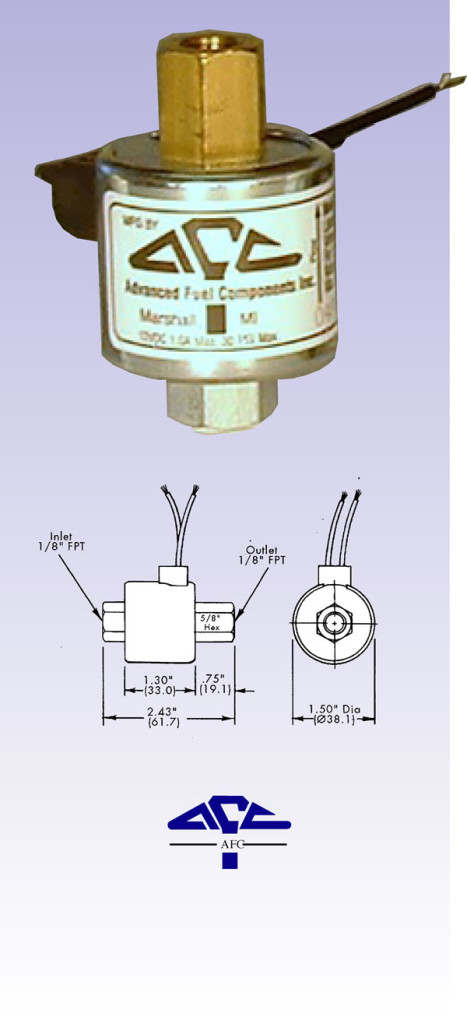 Multi Fuel Shut Off Valve 12 Volt Afc111 - RV Parts Express - Specialty ...