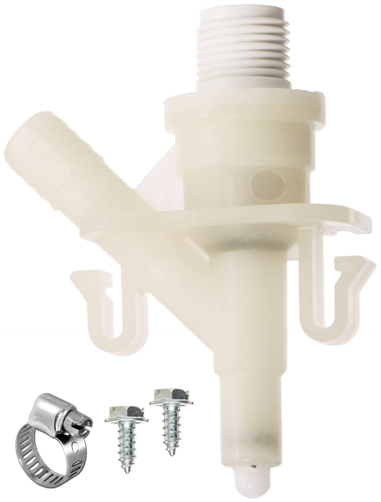 Wadoy Water Valve Kit 385311641 for Dometic RV Camper Vacu-Flush with Waterproof Tape Replace 300 310 320 Series Pedal Flush Sealand Marine Toilet
