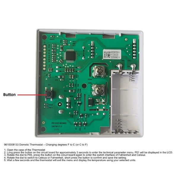 Atwood 38453 Heat Only Thermostat, White NOW 9610008133 - Image 3