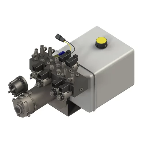 Lippert  Leveling Pump W/8 Bank Manifold 3 Point W/2 Slide & A Flow Divider 175250