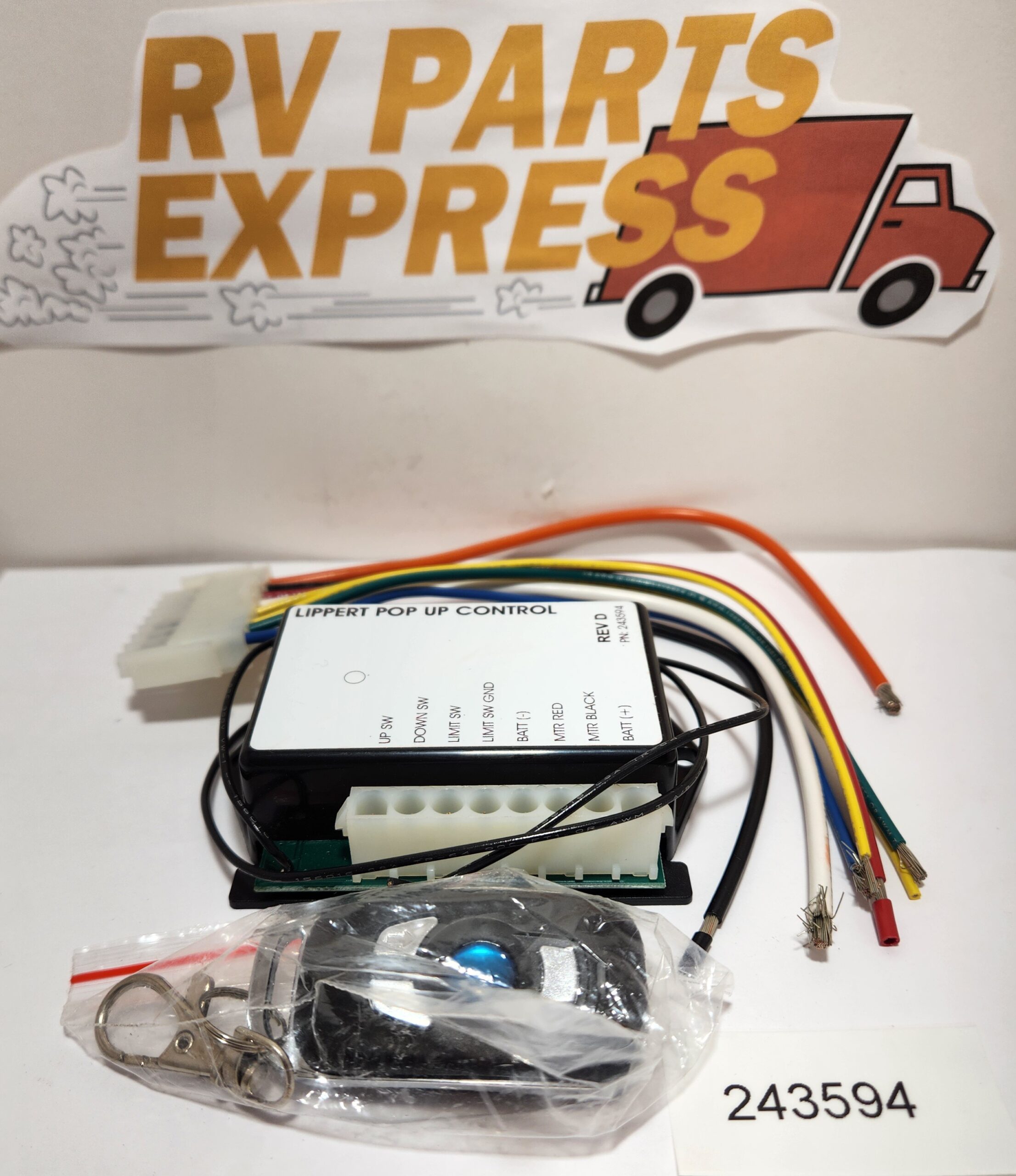 Lippert Pop Up Camper Board W/Key Fob 243594