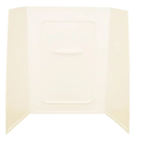 Lippert  24" X 36" X 59" Bath Tub Wall Surround; 1-Piece Design; Picture Frame Finish - Parchment.. 209461