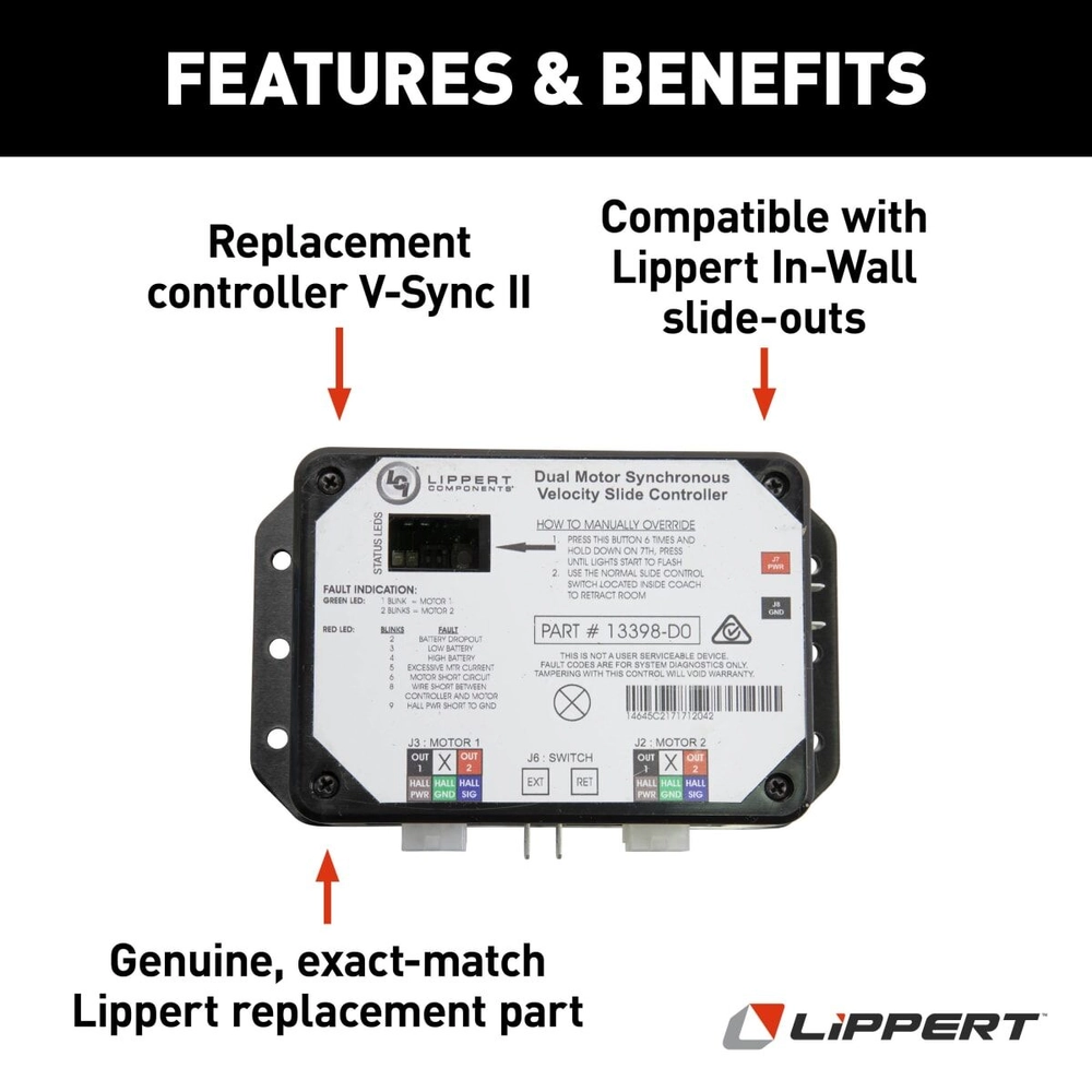 Lippert Slide Controller, V-Synch II 13398-DO 211852 - Image 3