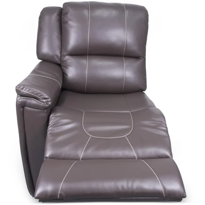 Lippert  Right Arm Recliner Majestic Chocolate W/Tan Top Stich 386638