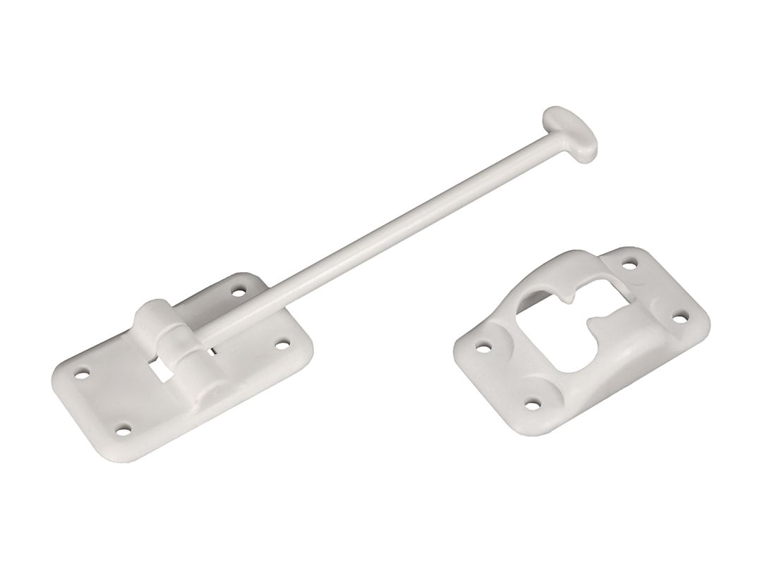RV Designer Entry Door Holder - Plastic T 6" -White E235