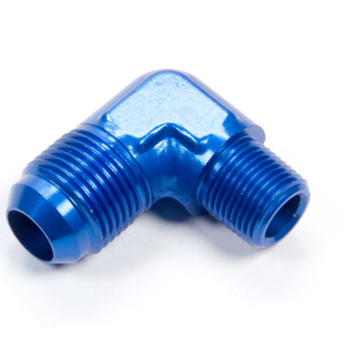 90 Deg 10 AN to 3/8in Pipe Alum Adapter