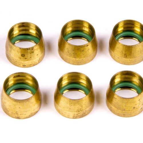 -8 Replacement A/C Brass Sleeves (6pk)