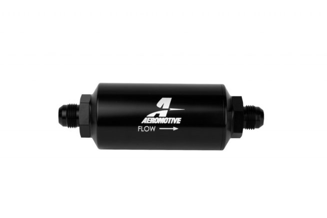 10an Inline Fuel Filter 10 Micron 2in OD Black