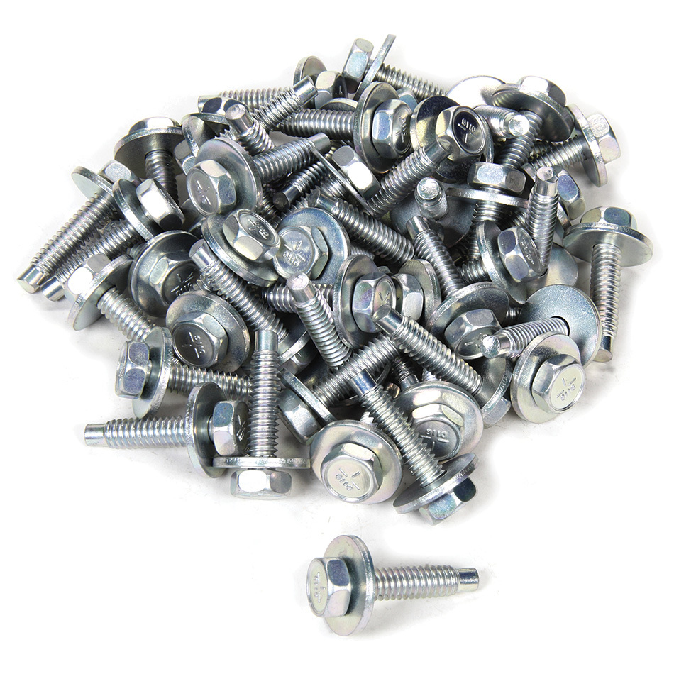 Allstar Performance Body Bolt 1-1/8in 50pk Silver