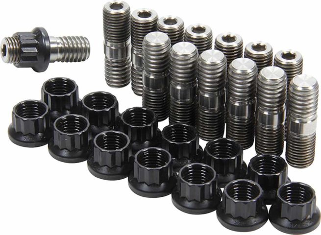 Allstar Performance  Header Stud Kit Titanium