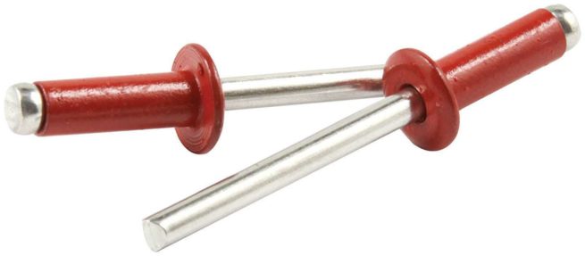 Allstar Performance  Sm Hd Rivet Red Alum 250pk