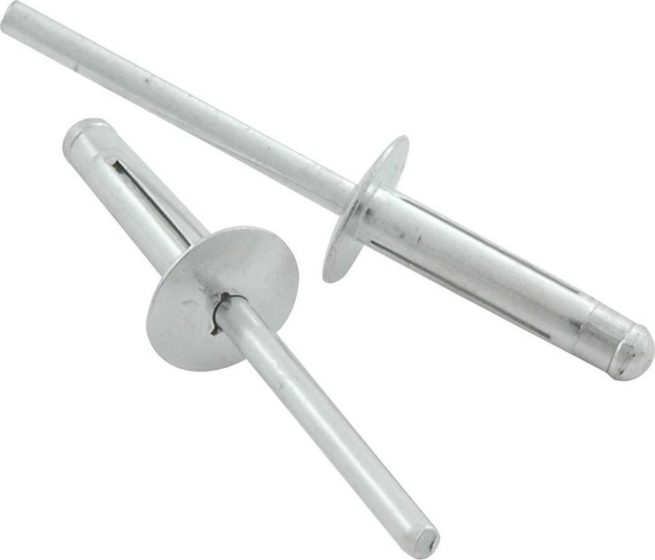 Allstar Performance  Md Hd Rivet 250Pk Silver Flange Type Alum Mandrel