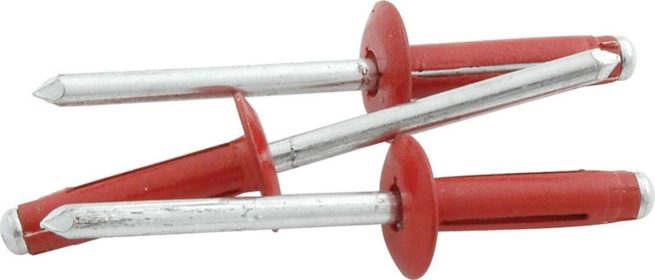 Allstar Performance  Md Hd Rivet 250Pk Red Flange Type Alum Mandrel