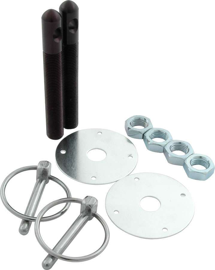 Allstar Performance Alum Hood Pin Kit 1/2in Black