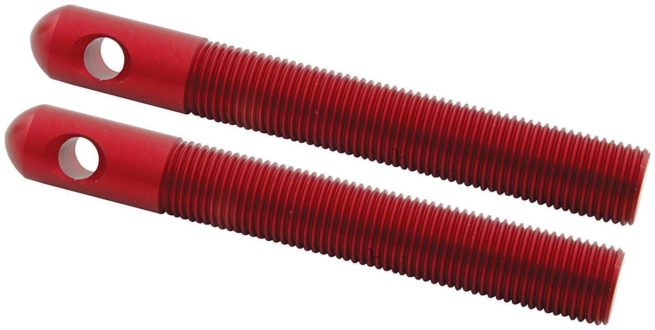 Allstar Performance  Repl Aluminum Pins 1/2in Red 2pk