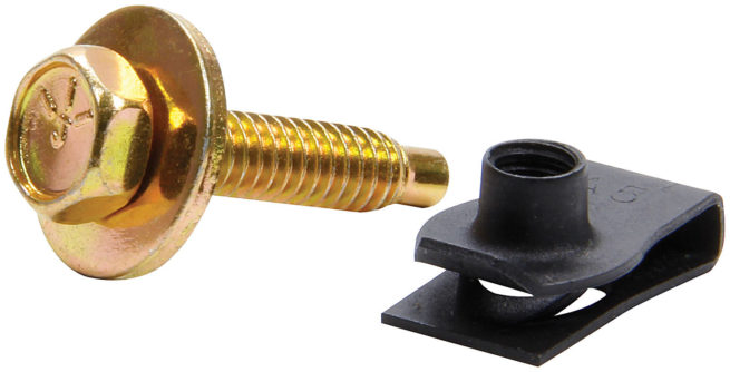 Allstar Performance  Body Bolt Kit w/ Clips 10pk Gold