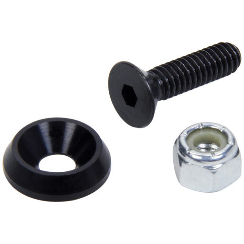 Allstar Performance Countersunk Bolts 1/4in w/ 3/4in Washer Blk 50pk