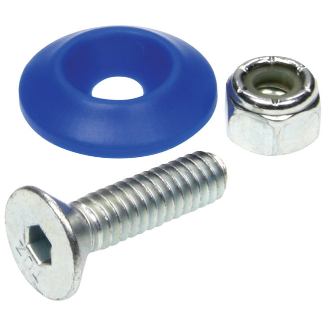 Allstar Performance  Countersunk Bolt Kit Blue 50pk