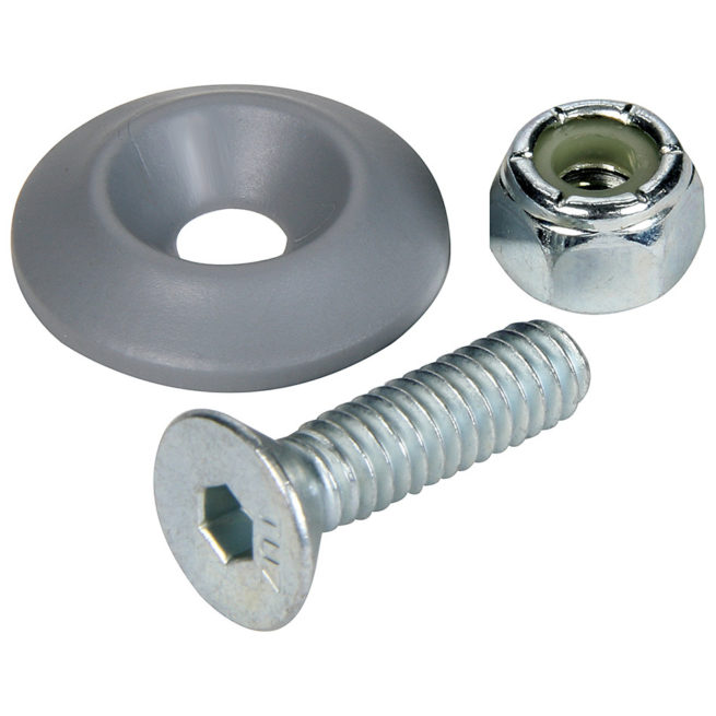 Allstar Performance  Countersunk Bolt Kit Silver 50pk