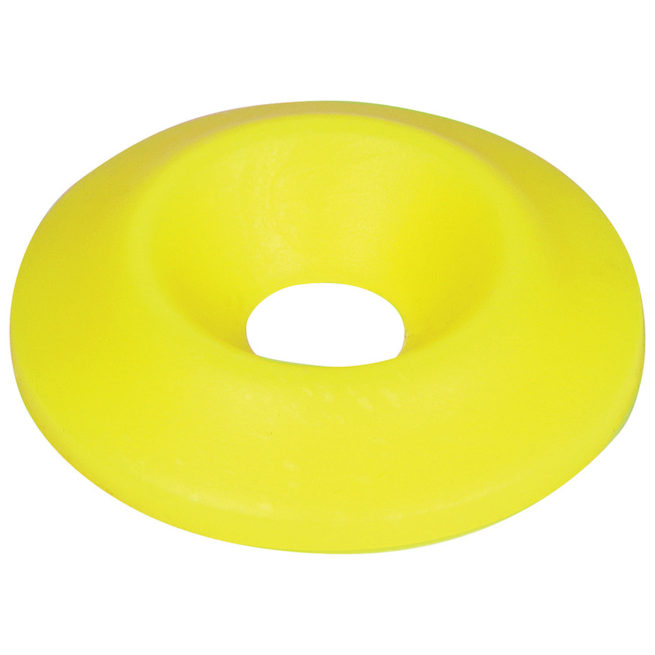 Allstar Performance  Countersunk Washer Fluorescent Yellow 10pk