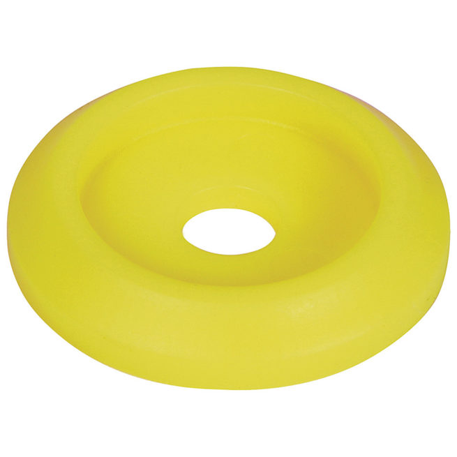 Allstar Performance  Body Bolt Washer Plastic Fluorescent Yellow 50pk