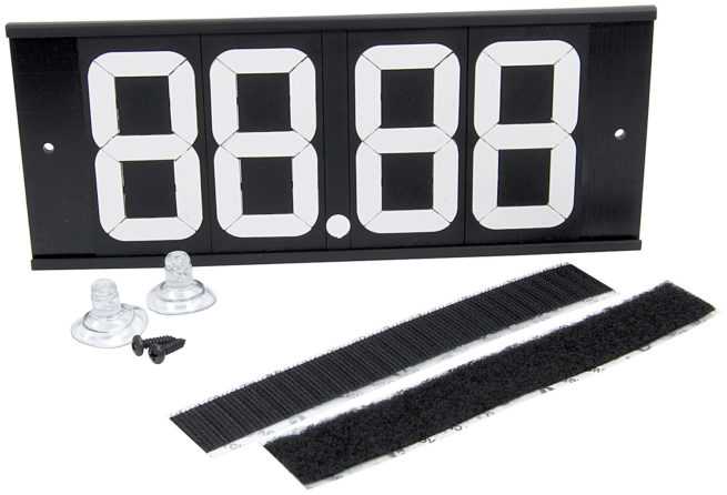 Allstar Performance  Dial-In Board 4 Digit w/ Suction Cups and Velcro