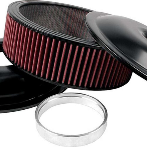 Allstar Performance  LW 14in A/C Kit Black 4in Washable Element