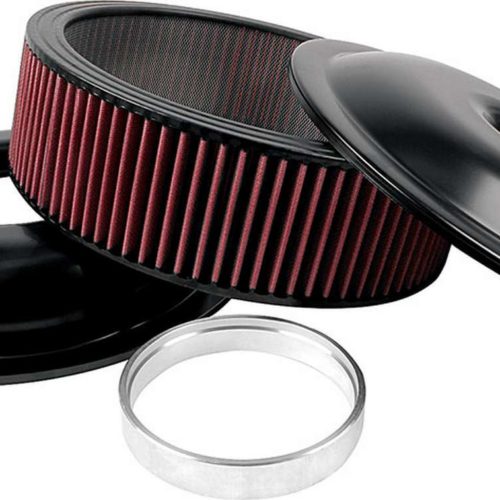 Allstar Performance  LW 14in A/C Kit Black 5in Washable Element