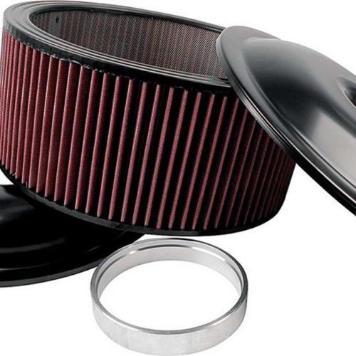 Allstar Performance  LW 14in A/C Kit Black 6in Washable Element