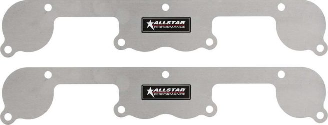 Allstar Performance  Exhaust Block Off Plates SBC Spread Port Aluminum