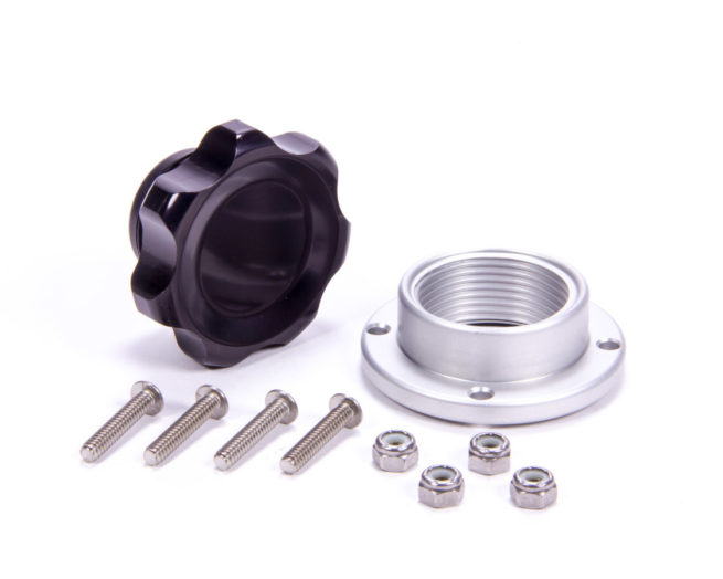 Allstar Performance  Filler Cap Black with Bolt-In Alum Bung Small