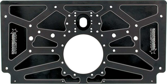 Allstar Performance  Sprint Rear Motor Plate Black