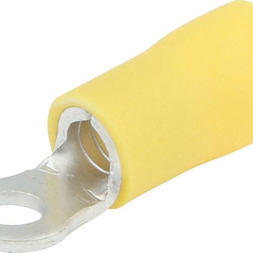 Allstar Performance Ring Terminal #6 Hole Insulated 12-10 20pk