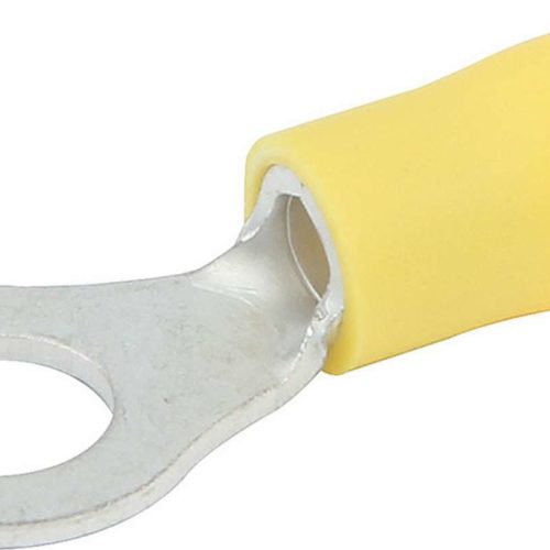 Allstar Performance Ring Terminal 1/4in Hole Insulated 12-10 20pk