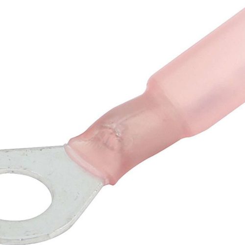 Allstar Performance Ring Terminal 1/4in Hole Heat Shrink 22-18 10pk