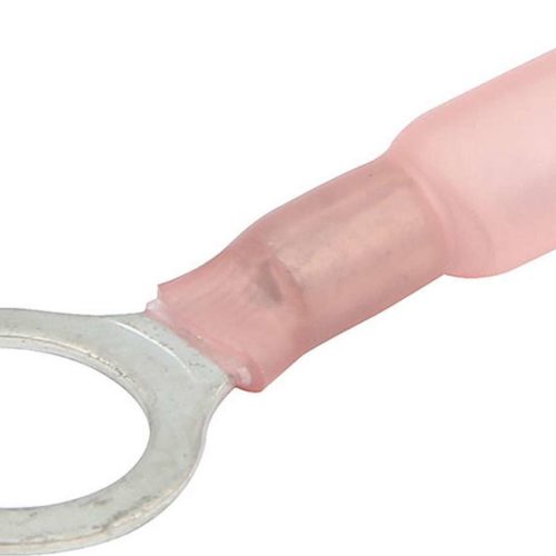 Allstar Performance Ring Terminal 3/8in Hole Heat Shrink 22-18 10pk