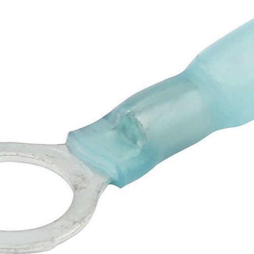 Allstar Performance Ring Terminal 3/8in Hole Heat Shrink 16-14 10pk