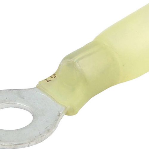 Allstar Performance Ring Terminal 1/4in Hole Heat Shrink 12-10 10pk