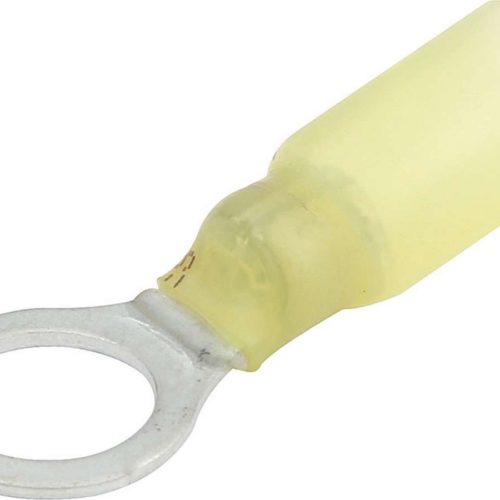 Allstar Performance Ring Terminal 3/8in Hole Heat Shrink 12-10 10pk