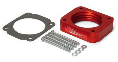 Ford Helix Throttle Body Spacer For 1996-2004 Ford Trucks – 4.0L, 4.6L, 5.4L – Aluminum, Silver, With Gasket & Hardware