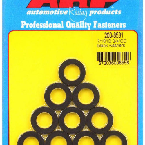 Black Washers - 7/16 ID x 3/4 OD (10)