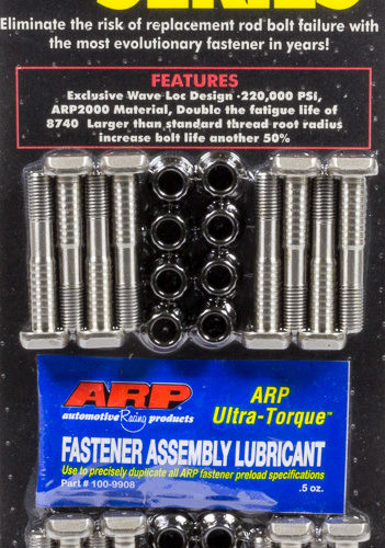 BBC 8.1L M10 Rod Bolt Kit ARP2000 Pro Wave-Loc
