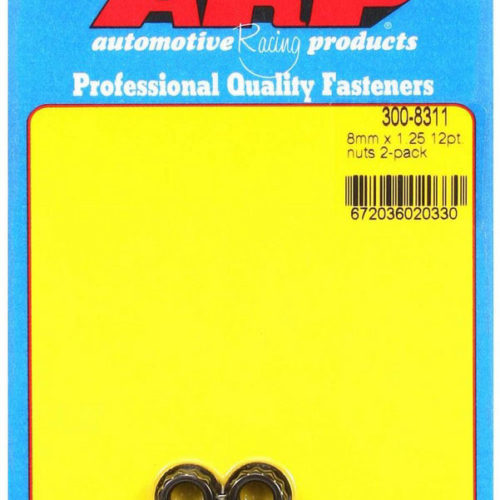 8mm x 1.25 12pt. Nuts (2)