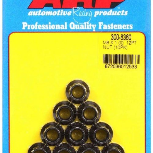 8mm x 1.00 12pt. Nuts (10)