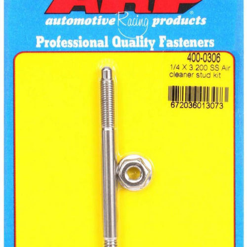 Air Cleaner Stud Kit - 1/4 x 3.200 S/S