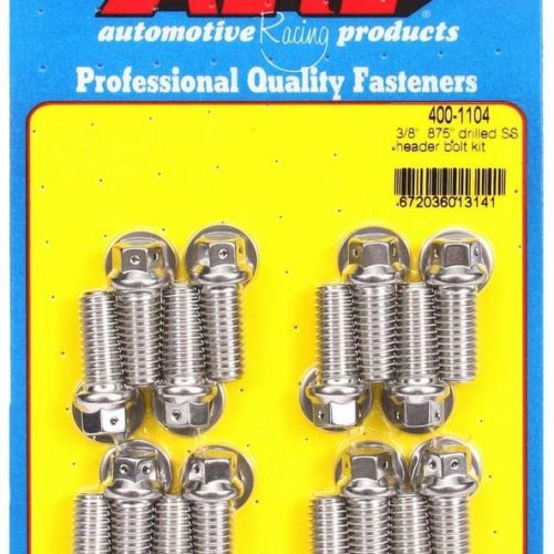 S/S Header Bolt Kit - 3/8 x .875 UHL (16)