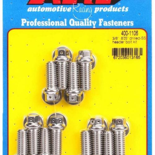 S/S Header Bolt Kit - 3/8 x .875 UHL (12)