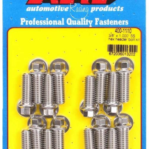 S/S Header Bolt Kit - 3/8 x 1.00 UHL (16)