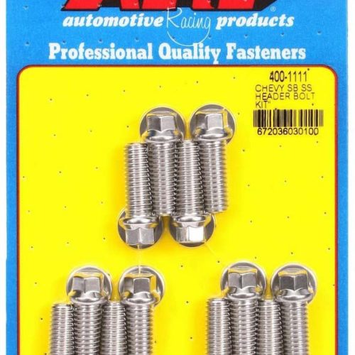 S/S Header Bolt Kit - 3/8 x 1.00 UHL (12)