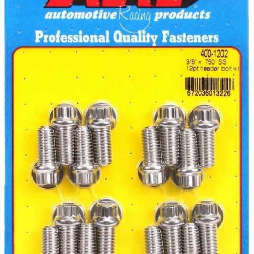 S/S Header Bolt Kit - 3/8 x .750 UHL (16)
